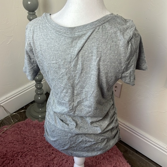Grey Maternity V Neck Tee - Picture 4 of 4